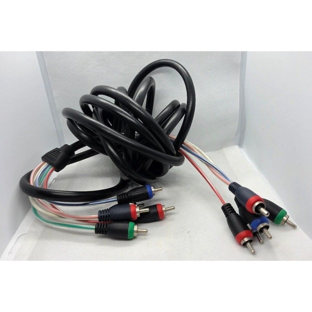 Steren Component Video RCA Male to Male Cable Round Black Red/Green/Blue